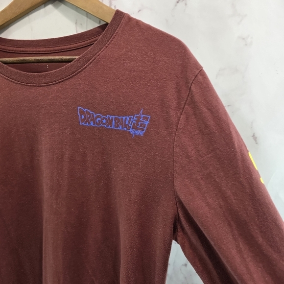 Dragon Ball Z T Shirt Men Large Red Super Goku Vegeta Gohan Long Sleeve Crew DBZ - Picture 10 of 11